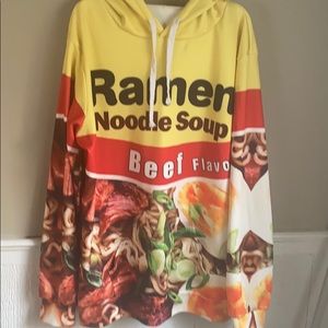 Ramen noodle silky hoodie